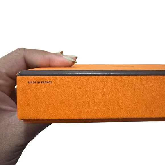 Hèrmes Authentic Empty Tie Gift Jewelry Accessory Container Box Size 6.7x6.5x1 - Picture 3 of 7